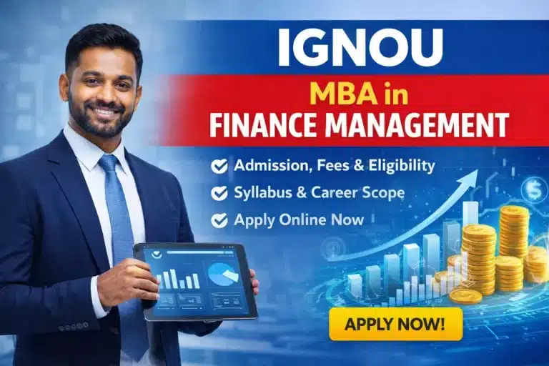 GNOU MBA in Finance Management