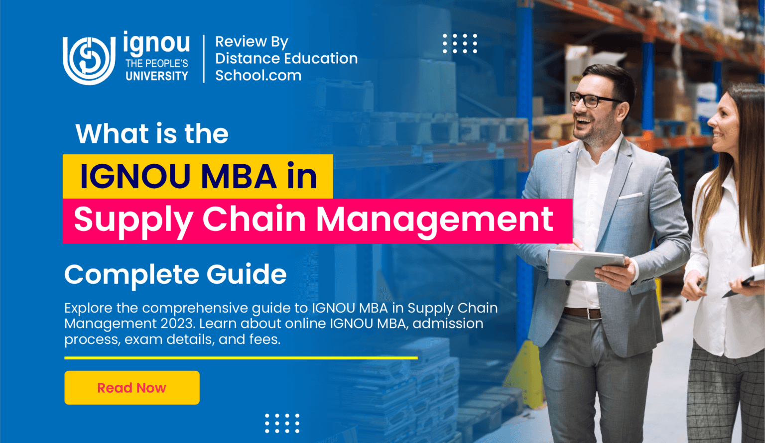 What is IGNOU Online MBA in Supply Chain Management in 2026