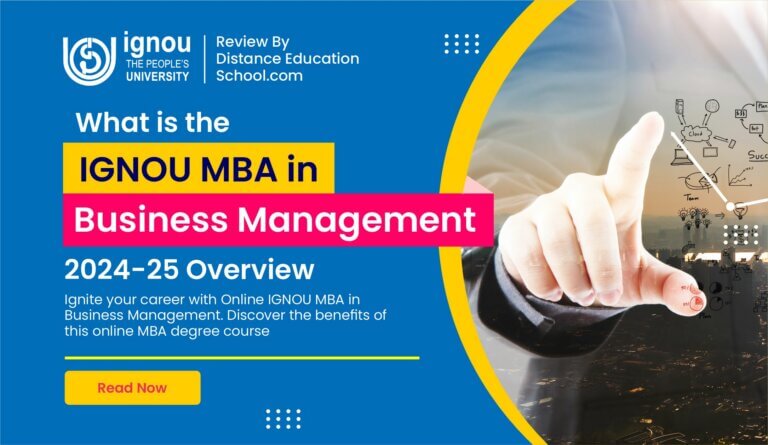 Online IGNOU MBA in Business Management Banner Image