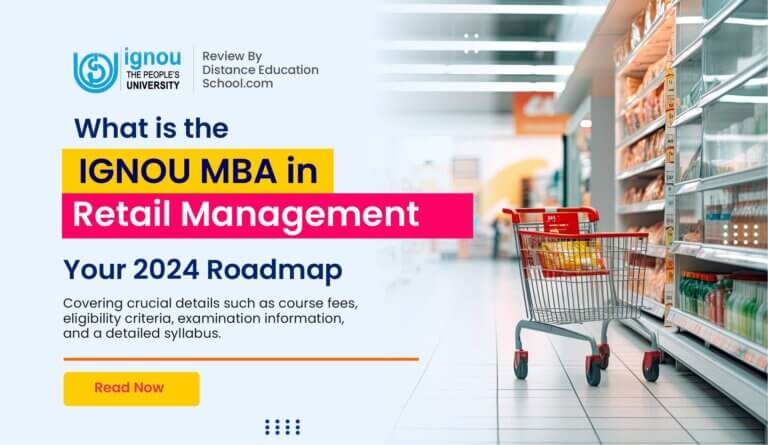 online ignou mba in retail management banner