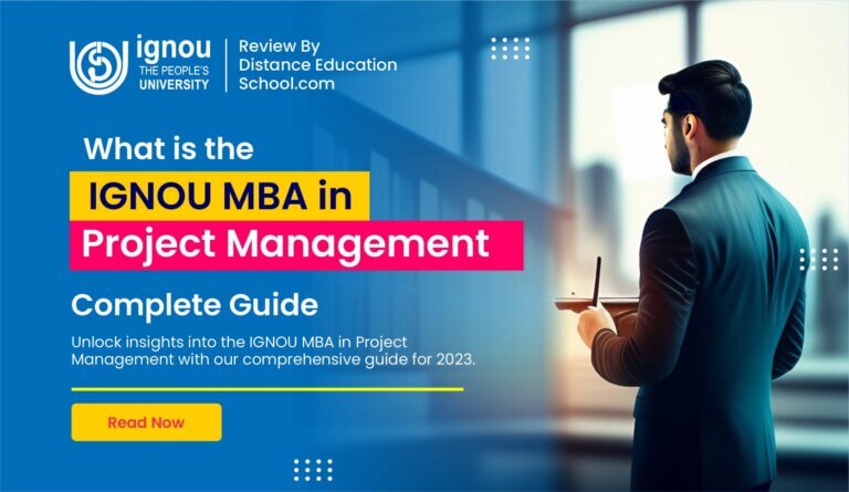 Online IGNOU MBA in Project Management Banner