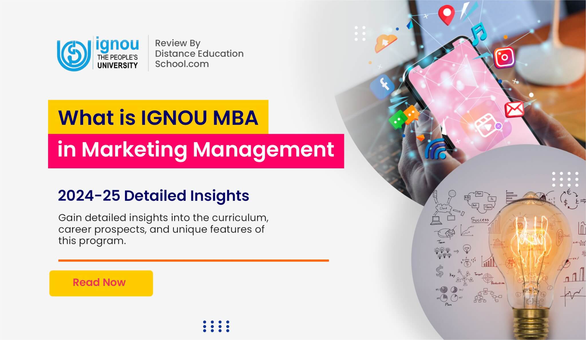 online ignou mba in marketing management banner image