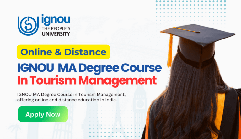 Distance & Online IGNOU MA Degree Course in Tourism Management