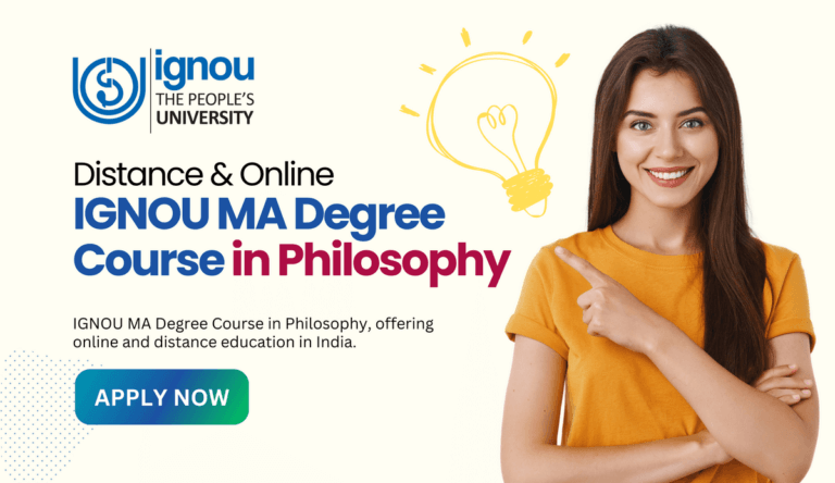 IGNOU MA Philosophy 2026: Admission, Fees, Eligibility & Course Details