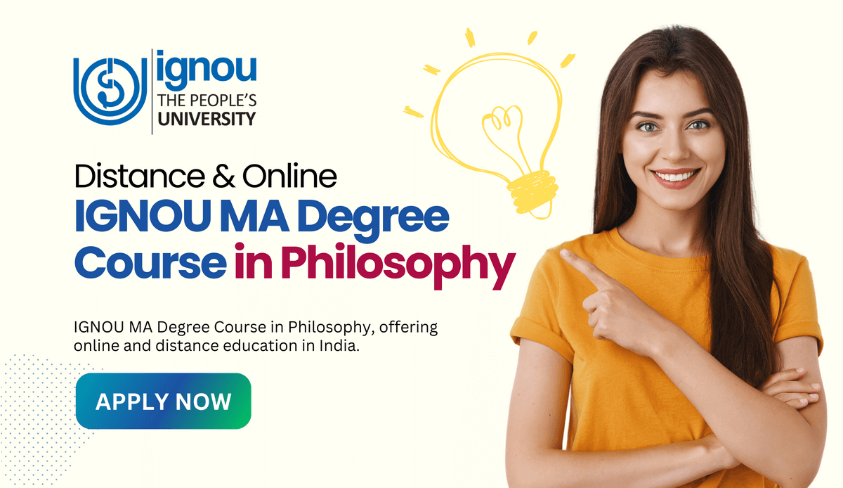 Distance & Online IGNOU MA Degree Course in Philosophy