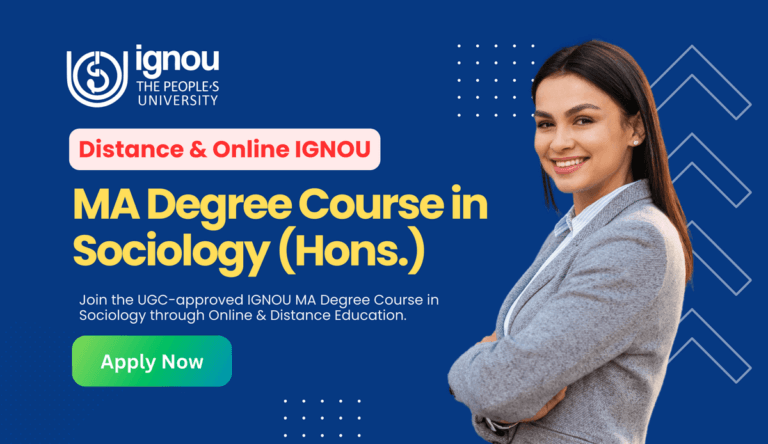Distance Online IGNOU MA Degree Course in Sociology (Hons )