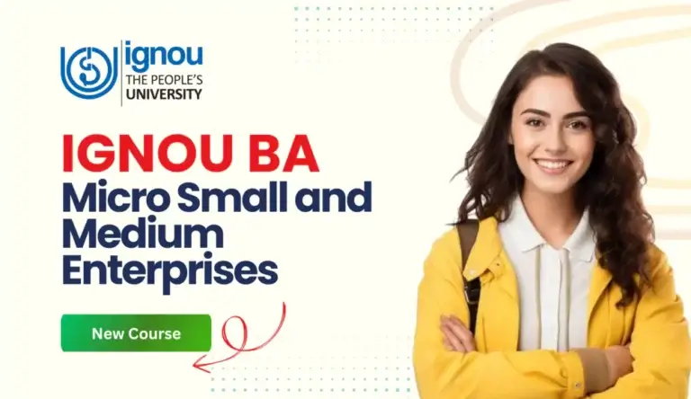 IGNOU BA Micro, Small & Medium Enterprises