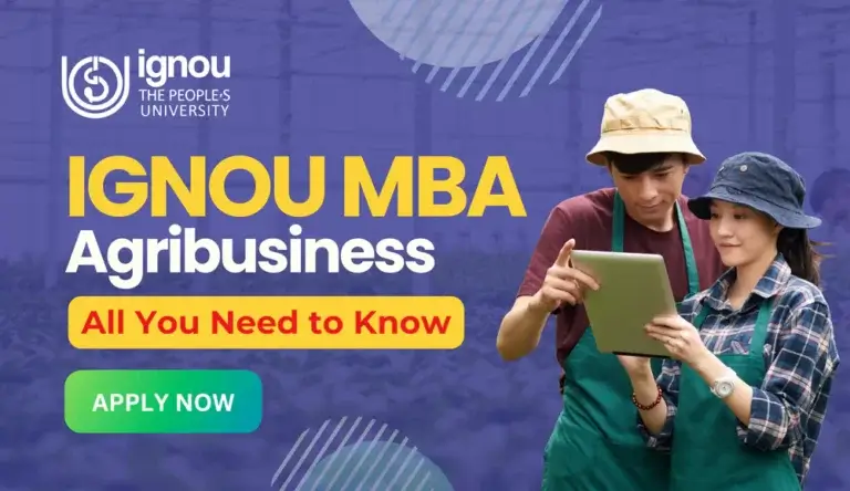 IGNOU MBA in Agribusiness Admission 2025