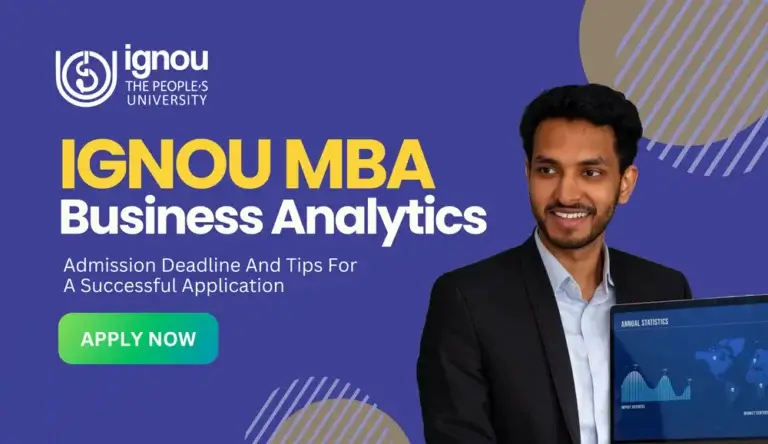 ignou mba in business analytics admission