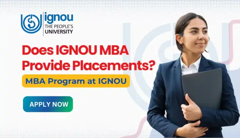Does MBA from IGNOU Provide Placements?