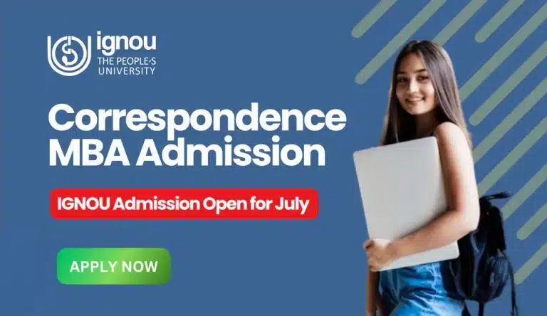 Correspondence MBA Admission