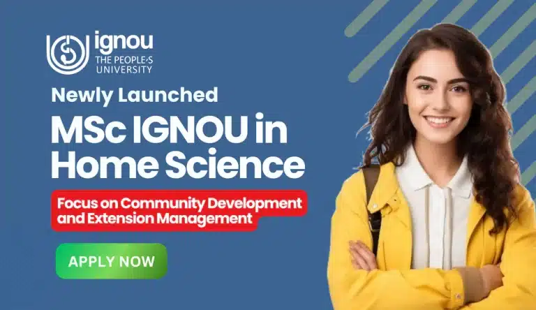 MSc IGNOU in Home Science