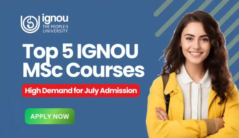 IGNOU MSc courses