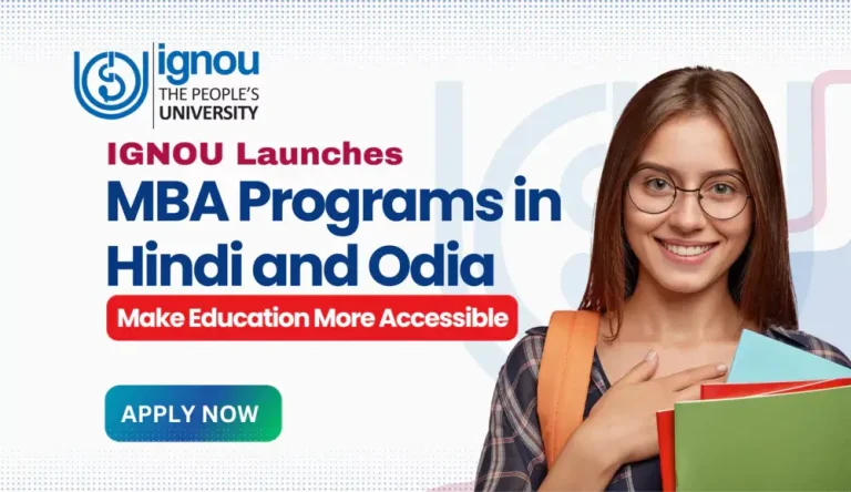 IGNOU MBA Programs in Hindi and Odia