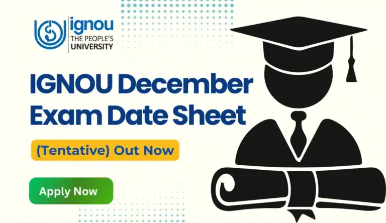 IGNOU Exam Date Sheet December