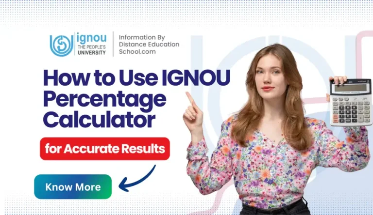 IGNOU Percentage Calculator