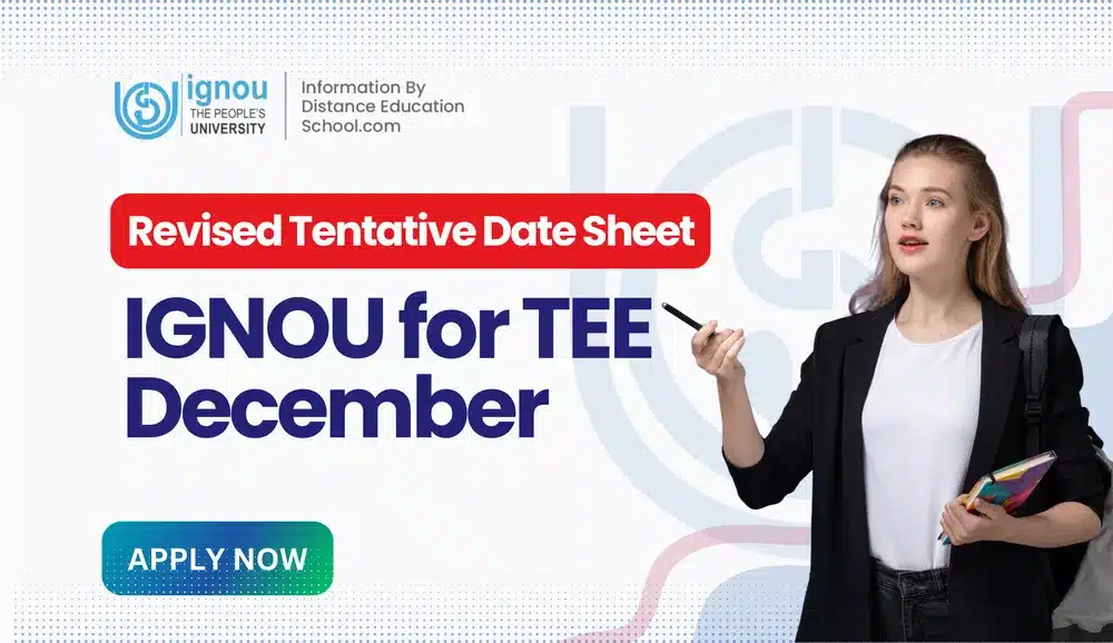 Exam Date Sheet of IGNOU