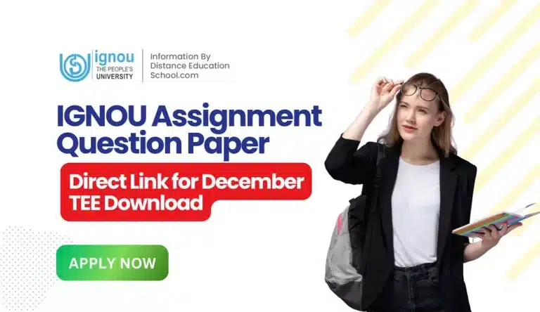 IGNOU Assignment Question